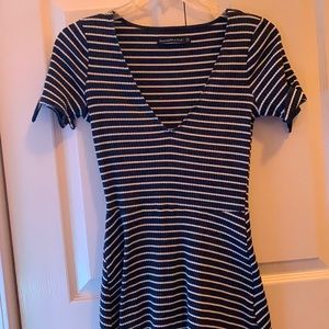 Abercrombie & Fitch Black and White striped dress